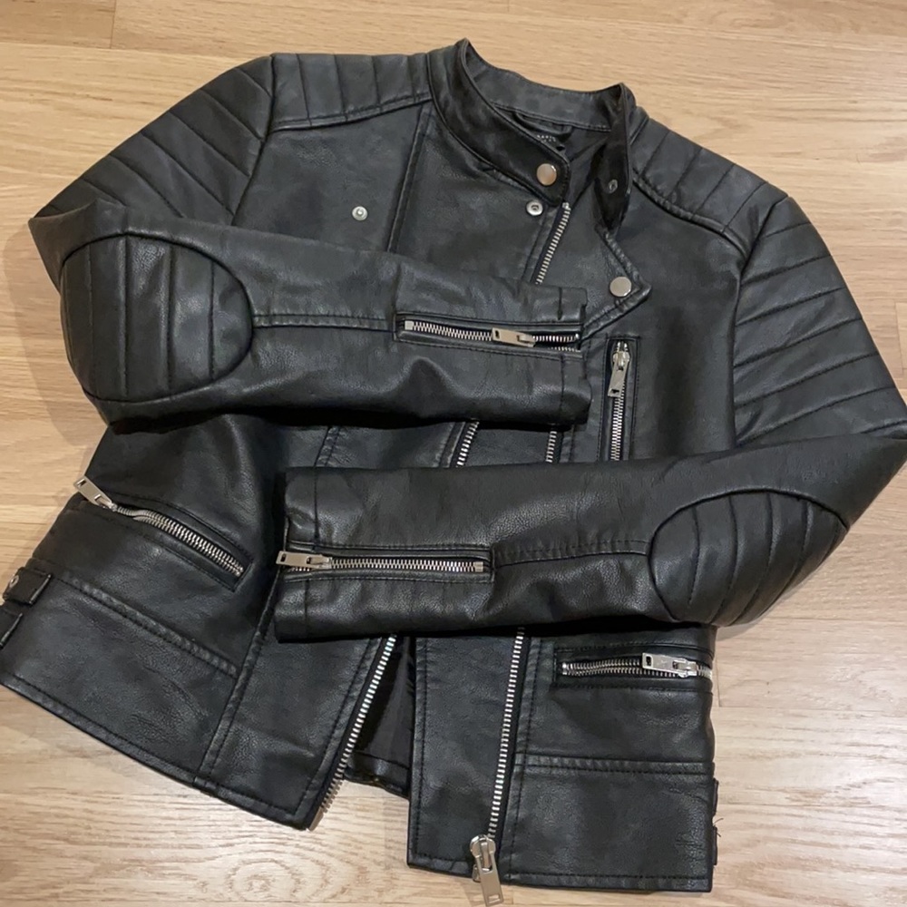 Zara Basic Moto Jacket - image 3
